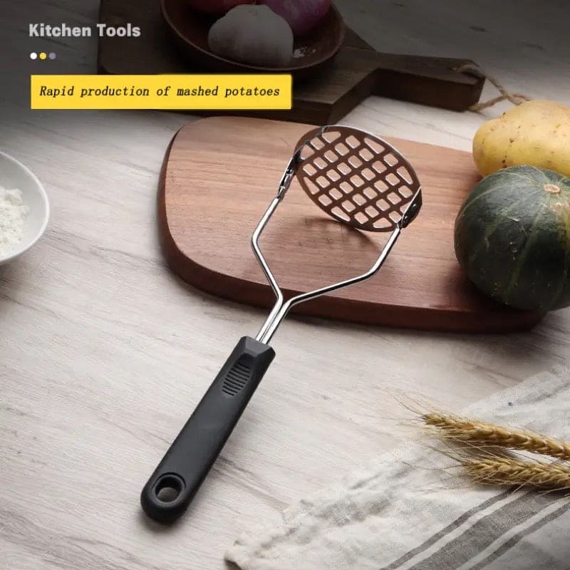 Metal Potato Masher, Rice Presser, Fruit Juice Maker, Potatoes Mud Pusher, Smooth Musher Crusher, Kitchen Accessories Metal Potato Masher, Rice Presser, Fruit Juice Maker, Potatoes Mud Pusher, Smooth Musher Crusher, Kitchen Accessories